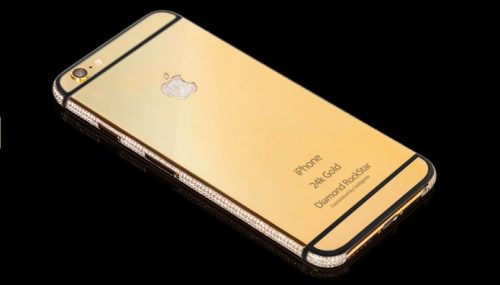 iPhone 6S Feito em Ouro e Diamantes