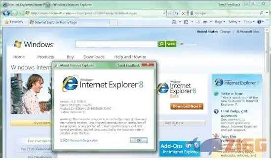 Скачать бесплатно программу Internet Explorer 8.0 для Windows XP. . Inter