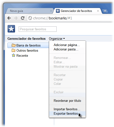 06: Organizar Informações no Chrome