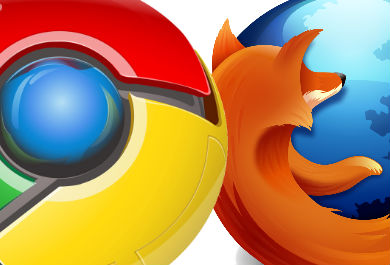 Os Navegadores Google Chrome e Mozilla Firefox