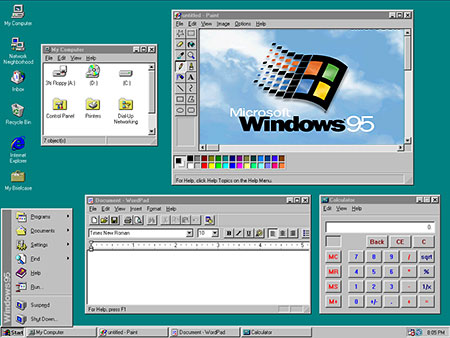 Características Gerais: Windows 1995 e Auge da Microsoft