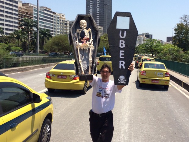 Taxistas Contrário ao Uber 