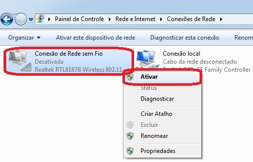 Ativar O Wi-Fi Do Windows 7